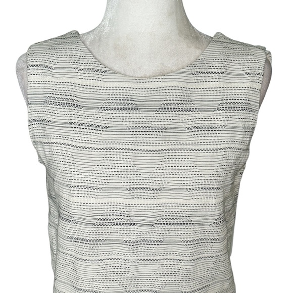 Sessun Rosselito Cream Jacquard Tweed Open Back Shift Mini Dress - M - Picture 5 of 15